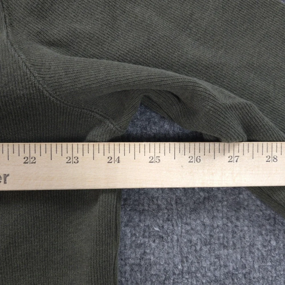 Vintage Polo Ralph Lauren Sweatshirt Mens Large Green 1/4 Zip Mock Neck Pullover
